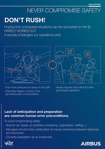 Safety Infographic for Aviation Safety : Anticipate and prepare